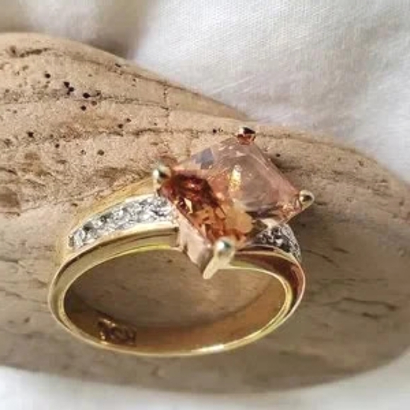 Vintage RSC Covenent Citrine Dinner Ring - Picture 6 of 11